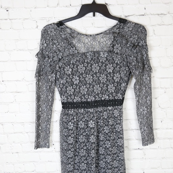Topshop Lace Midi Dress - Picture 2 of 9